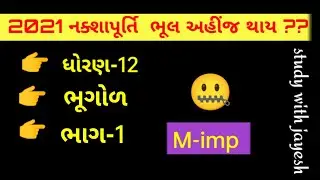 Std 12 Bhugol | Map2021 | Study with jayesh |Geography | most imp map