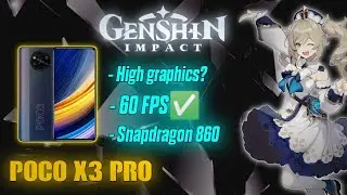 Genshin impact gameplay in Poco x3 Pro (Snapdragon 860)