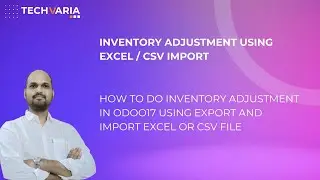How to do inventory adjustment in 