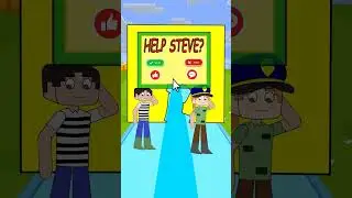 Steve Prisoner can Kiss Alex Police? #animation #funny #funny