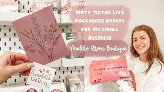 4/27 MGTV live from tiktok packaging orders for my small business!