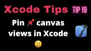 How to pin canvas views in Xcode