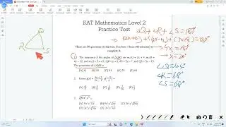 未知角与边的几何问题 SAT MATH Level 2