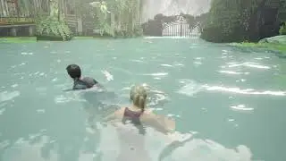 When Nate trying to be a merman.... (Uncharted 4)