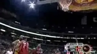 Kobe Bryant 36 points vs Rockets 2003-04 Game 2 Quarterfinals *Wild Layup