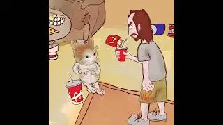 Catdany break-dancing for Asmongold meme