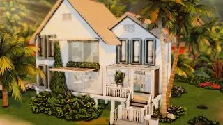 DREAM BEACH HOUSE • NO CC • Sims 4 • Speedbuild