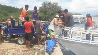 HOW TO INSTALL PUMPBOAT ENGINE USING ROPE | PUMPBOAT ENGINE