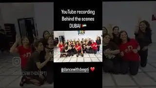 DancewithDeepti workout - behind the scenes ❤️