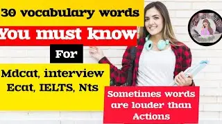 English vocabulary | Ielts vocabulary synonyms | 30 words to know | Grammar with US