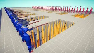 Tournament On Pits With Spikes | Totally Accurate Battle Simulator TABS