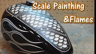 【Custom Paint】Scale Painthing ＆ Flames.Narrow Peanut Tank.