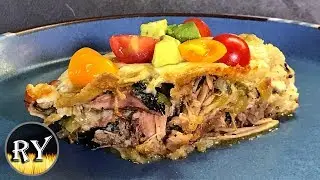 Pulled Pork Enchiladas - Stacked Style