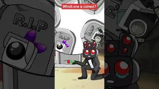 Which Titan SpeakerMan x Skibidi Toilets Face is correct  Challenge! Funny Cartoon Animation