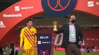 👑 Author of a superb double,#Messi is elected man of the match in the Copa del Rey final! #CopaBarça
