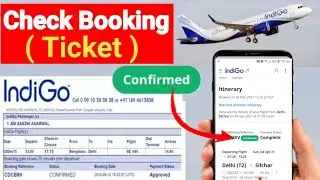 How to check Booking Ticket indGo flight PNR Check
