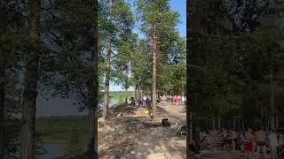 Северный город массово выбрался на лесное озеро#врекомендации#travel#funnyvideo#wildlife#nature#ухта