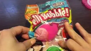 Glitter jelly bubble throw it, catch it, squeze and bouncy it