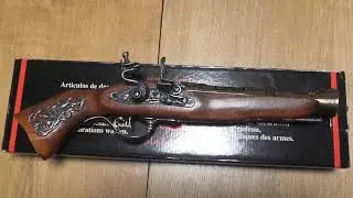 Мушкетон кремневый Австрия 18 в. латунь, Flintlock blunderbuss, Austria XVIII C., Denix 1231/L