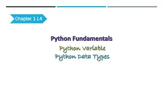 Python Fundamentals | Chapter1 L4 | Python Variables | Python Data Types