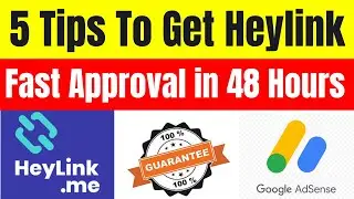 Tips and Tricks To Get Heylink.me Google Adsense Fast Approval in 24 Hours Tutorial in Hindi 2023