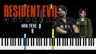 Main Theme - Resident Evil Outbreak Ost /Synthesia Piano Tutorial