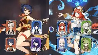 C0 Nilou Superbloom Team & C0 Raiden National | Spiral Abyss 5.1 | Genshin Impact