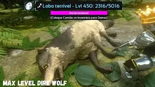 MAX LEVEL DIRE WOLF TAMING! |ARK SURVIVAL EVOLVED MOBILE EP7 S1 (domando Lobo terrível level máximo)