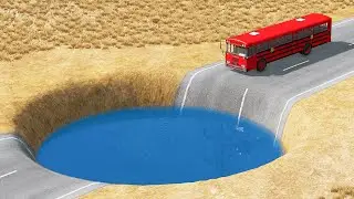 Cars vs Giant Pit #7 – BeamNG.Drive