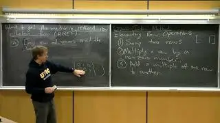 Systems of Linear Equations with Unique Solutions (continued), General SLEs. UVic Math 151