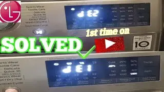 Lg washing machine de error solution 2023 🔥 1st time on YouTube