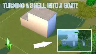 Turning a Boring Shell into a BOAT in The Sims 4!