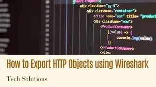 How to Export HTTP Objects using Wireshark