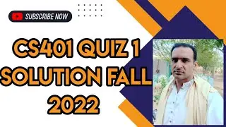 CS401 Quiz 1 Solution Fall 2022 ~ CS401 Quiz 1 Solution 2023