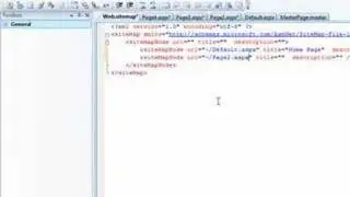 Using Menu Navigation in Visual Studio ASP.NET Website