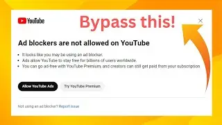 YouTube AdBlock error | How to bypass YouTube AdBlock popup | Best Chrome extension for Adblock
