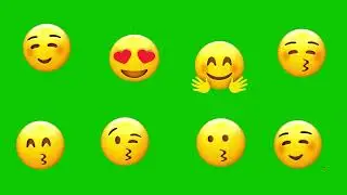 love - emoji green screen video