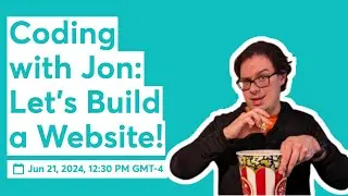 Coding with Jon: Let's Build a Website! | episode 3