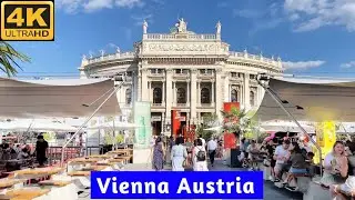 Vienna Austria  🇦🇹 Summer Walking Tour 4K UHD