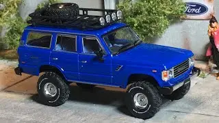 Inno64 1/64 Toyota Land Cruiser FJ60 With Custom Diecast Diorama