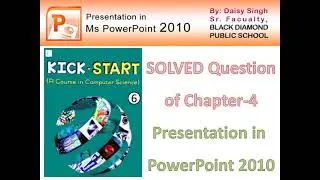 Presentation in PowerPoint 2010