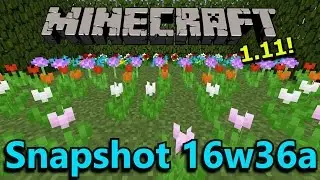 Minecraft 1.11 Snapshot 16w36a- Flower Hitboxes, Bug Fixes!