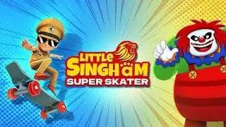 Little Singham Super Skater Game 🎮 | Superb Play | Panja Attack | Skateboard Attack | 🔥🔥🔥💯