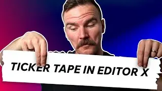 Scrolling Ticker Tape Web Design Tutorial (Code Provided)