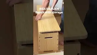 Unboxing DAJILIEN Bench with storage, bamboo #ikea