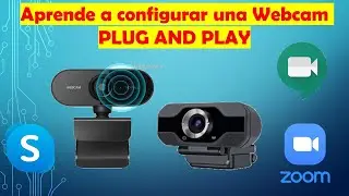 ¿Cómo configurar tu webcam económica Plug & Play? | Zoom Google Meets Skype OBS | Videoconferencia