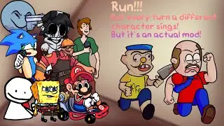 Run!!! BETADCIU but it's an actual mod! (Run!!! but everyone sings but it's an actual mod) - FNF