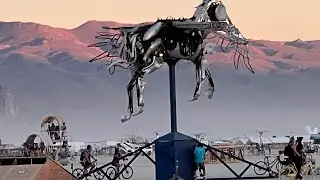 Artistic dance expression at Burning Man.