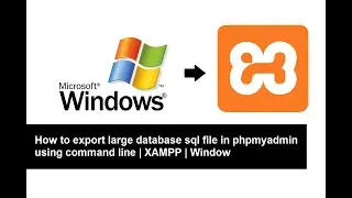 How to export sql in phpmyadmin using command line | XAMPP | step by step | Complete Tutorial