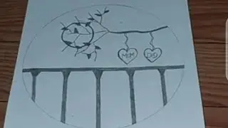 Mom Dad Circle Drawing #pencilart #momdad #circle #step by step #viralvideo